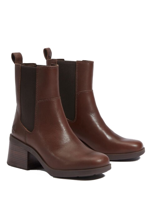 TIMBERLAND BELLEVAUX Ghete la gleznă maro închis, fibră integrală - Pantofi femei