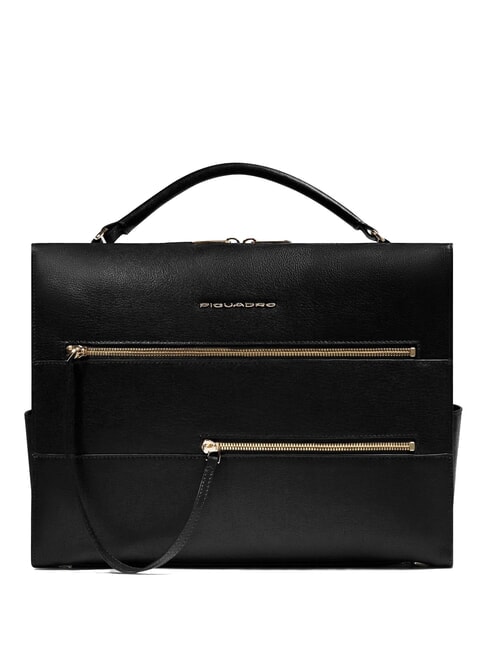 PIQUADRO W140 Servietă pentru laptop de 14" negru - Serviete birou