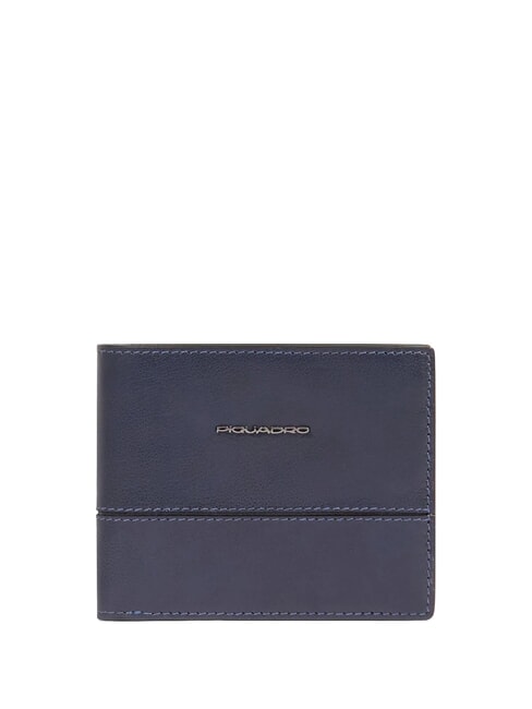 PIQUADRO W136 Portofel din piele pentru monede albastru - Portofele bărbați