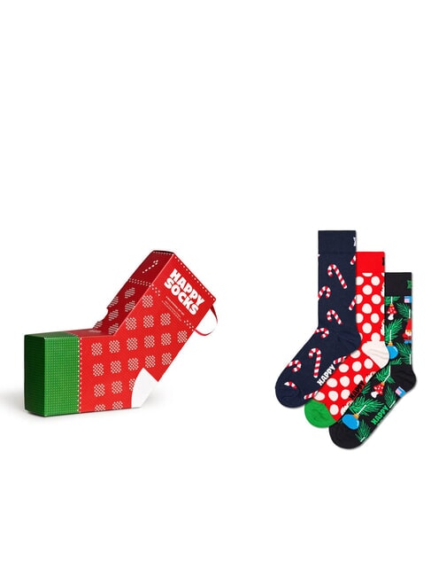 HAPPY SOCKS X-MAS Set cadou de 3 perechi de șosete multicolor - Șosete pentru bărbați