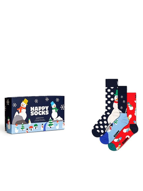 HAPPY SOCKS SNOWM Set cadou de 3 perechi de șosete multicolor - Șosete pentru bărbați