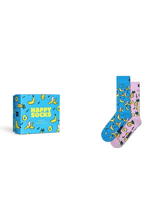 HAPPY SOCKS FRUITS SOCKS Set cadou cu 2 perechi de șosete turcoaz - Șosete de damă