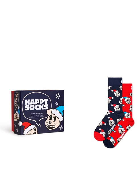 HAPPY SOCKS HOLIDAY CAT&DOG Set cadou de 2 perechi de șosete albastru - Șosete pentru bărbați