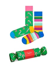 HAPPY SOCKS CHRISTMAS CRACKER Set cadou cu 2 perechi de șosete - Șosete pentru bărbați
