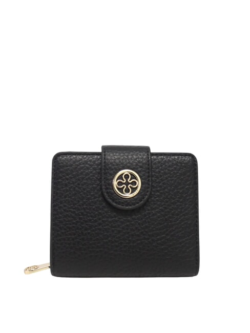 V73 FEDERICA Portofel mic cu două pliuri negru - Portofele femei