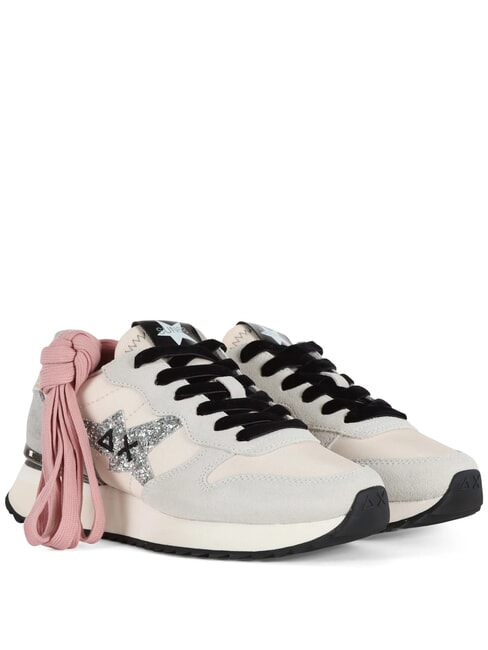 SUN68 STARGIRL GLITTER LOGO Adidași biancopan - Pantofi femei
