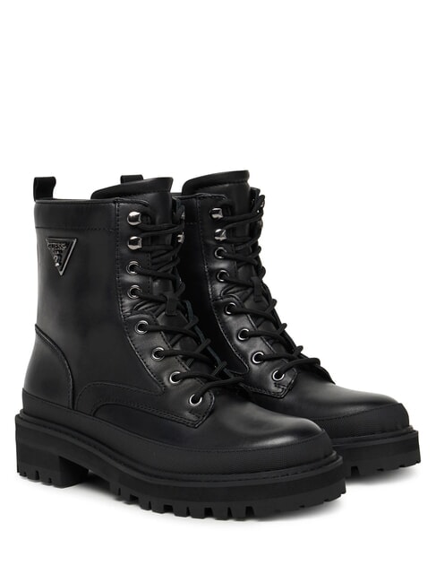 GUESS BADA2 Ghete din piele pentru gleznă BLACK - Pantofi femei