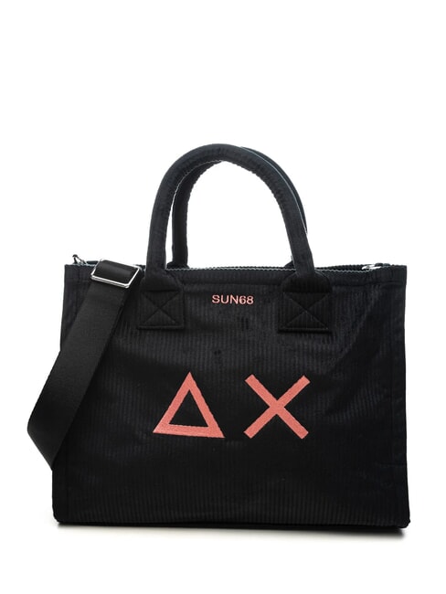 SUN68 CALI CORDUROY Geantă de mână, cu curea de umăr negru - Genți femei