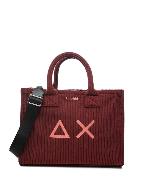 SUN68 CALI CORDUROY Geantă de mână, cu curea de umăr Bordeaux - Genți femei