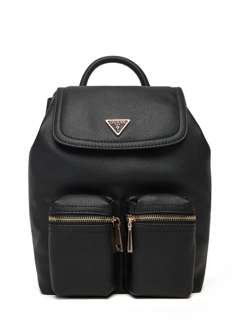 GUESS MANHATTAN 2 Rucsac cu buzunare BLACK - Genți femei