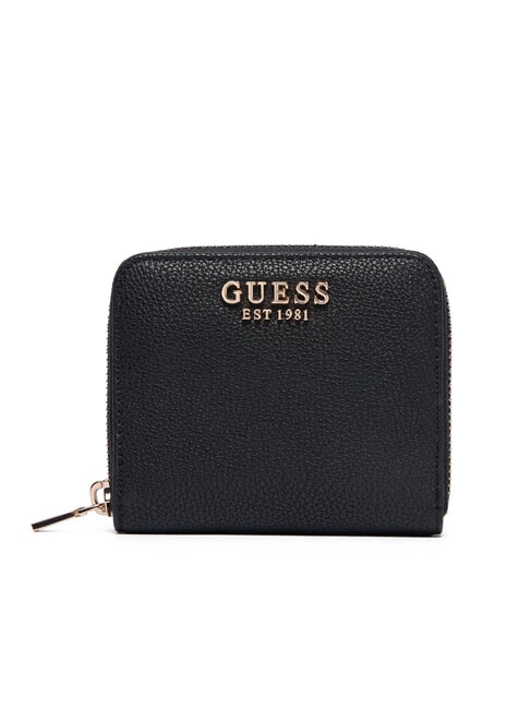 GUESS LAUREL 2 Portofel mic cu fermoar BLACK - Portofele femei