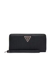 GUESS LAUREL 2 Portofel mare cu fermoar și mâner BLACK - Portofele femei - 1