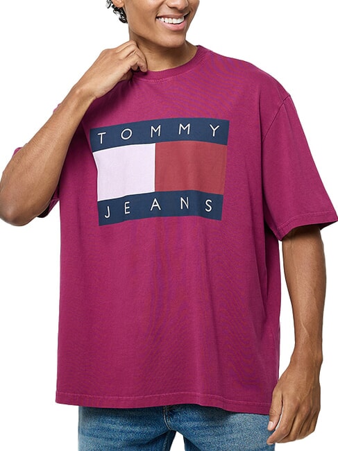 TOMMY HILFIGER TH JEANS Maxi Flag Tricou de bumbac struguri de vale - tricou