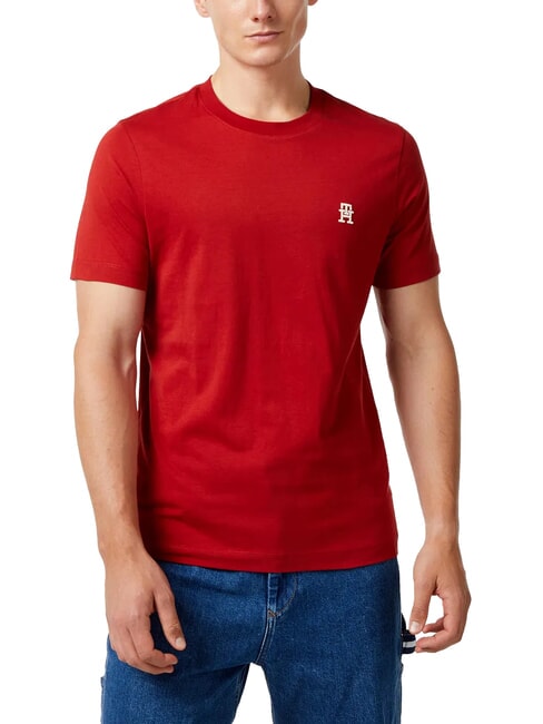TOMMY HILFIGER TH Tricou de bumbac magmă întunecată - tricou