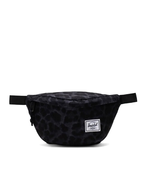 HERSCHEL CLASSIC Marsupiu digi leopard negru - Portofele bărbați