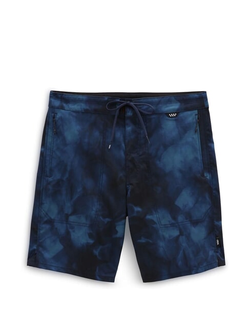 VANS VOYAGE TIE DYE Costum de pantaloni scurți lungi turcoaz-negru - Costume de baie