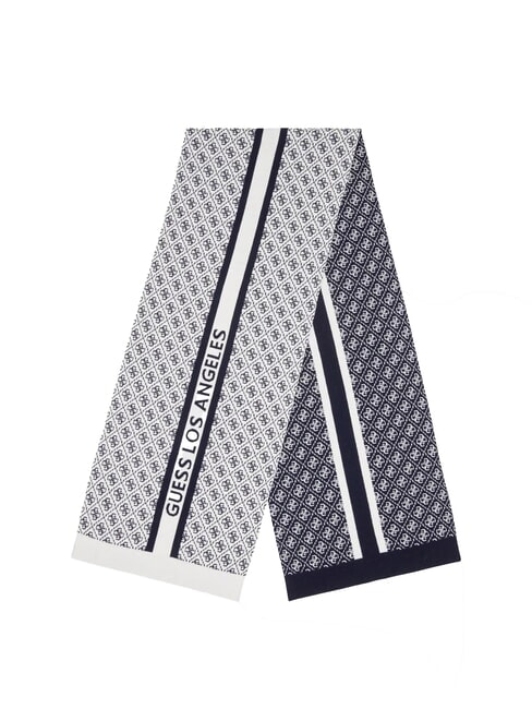 GUESS SEVYN 4G LOGO Eşarfă 4g cremă și albastru - Eșarfe