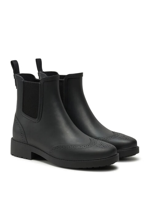 RALPH LAUREN PRESLIE Ghete Beatles din cauciuc BLACK - Pantofi femei