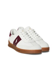 RALPH LAUREN HERITAGE AERA Adidași din piele alb-gălbui/vin - Pantofi bărbați - 1