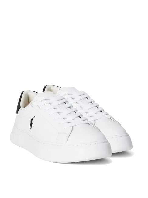 RALPH LAUREN RLITE COURT Adidași din piele alb/negru pp - Pantofi bărbați