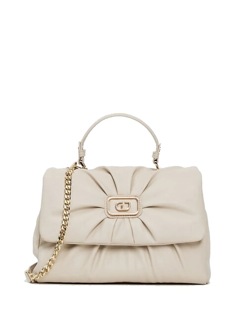 GAUDÌ ELISA Geantă tip servietă cu curea de umăr CREMĂ - Genți femei