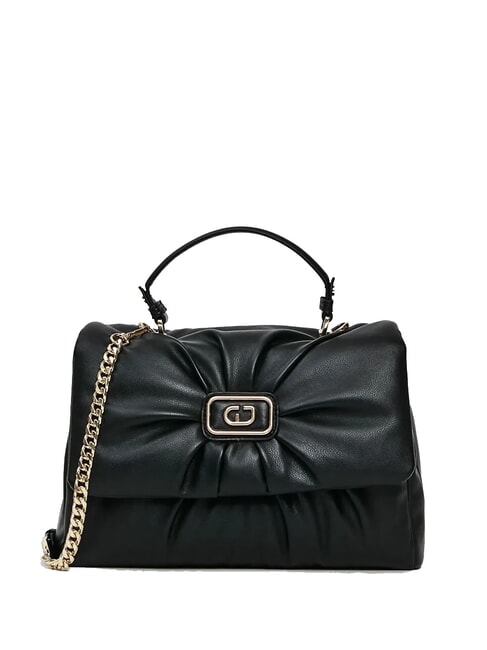 GAUDÌ ELISA Geantă tip servietă cu curea de umăr BLACK - Genți femei