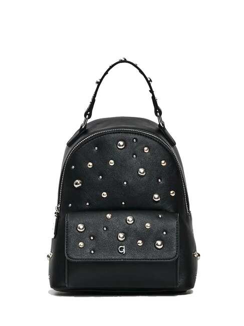GAUDÌ ESTER Rucsac cu buzunar și ținte BLACK - Genți femei
