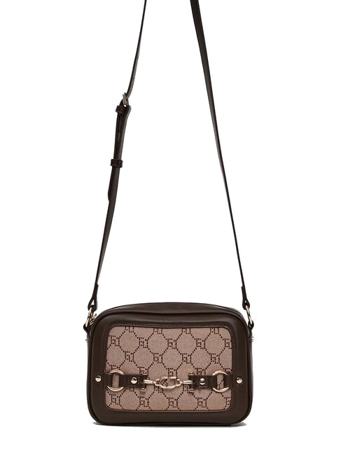 GAUDÌ NEW DIAZ Geantă foto cu logo jacquard bronza - Genți femei