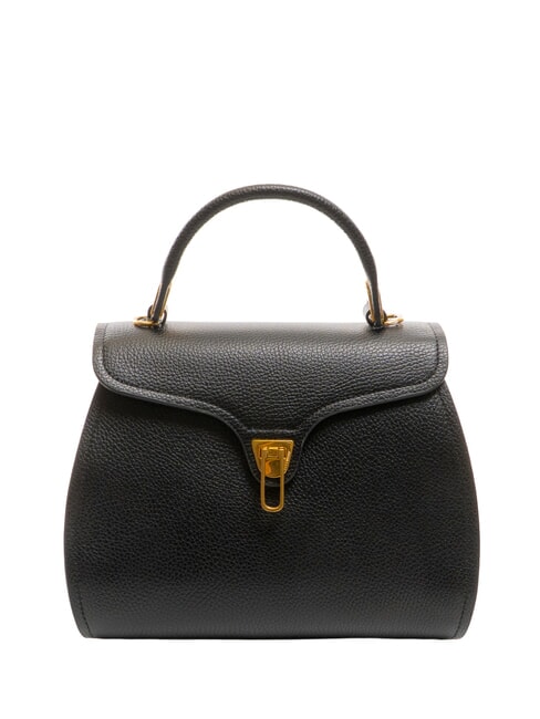 COCCINELLE MARVIN Geantă de mână din piele cu curea de umăr negru - Genți femei