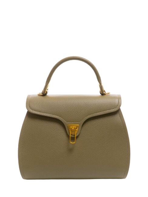 COCCINELLE MARVIN Geantă de mână din piele cu curea de umăr verde laur - Genți femei