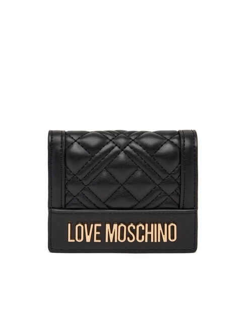 LOVE MOSCHINO QUILTED Portofel mic negru - Portofele femei