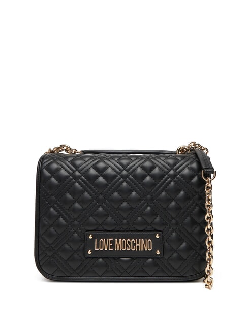 LOVE MOSCHINO QUILTED Geantă de umăr cu funcție dublă negru - Genți femei
