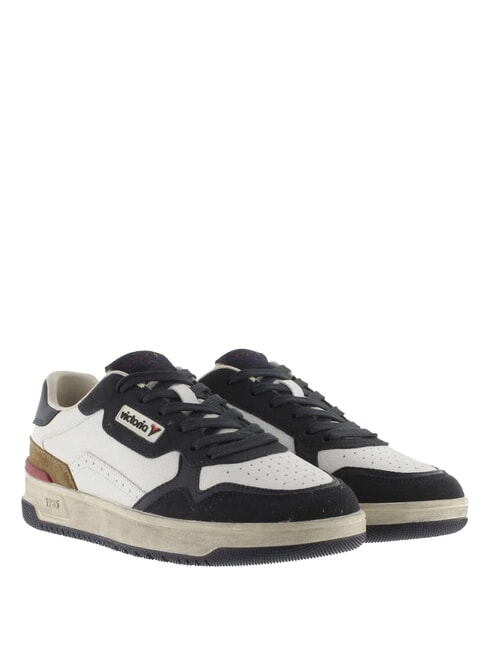 VICTORIA C80 Teniși din piele cu logo vintage marin - Pantofi bărbați