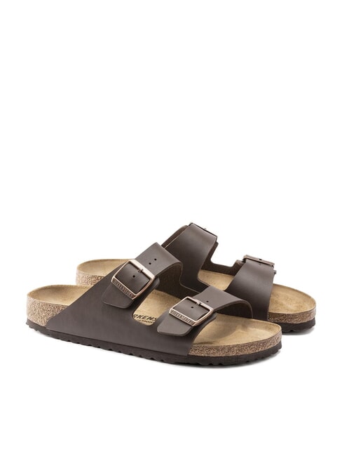 BIRKENSTOCK ARIZONA BIRKO FLOR Sandale cu două catarame maro inchis - Pantofi unisex