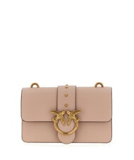 PINKO LOVE ONE CLASSIC Geantă de umăr mini din piele - Genți femei