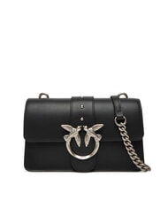 PINKO LOVE ONE CLASSIC Geantă de umăr mini din piele - Genți femei