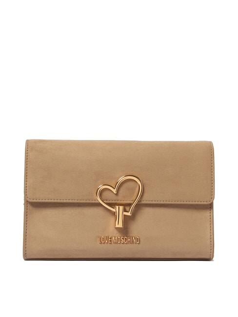 LOVE MOSCHINO SMART DAILY Geantă de umăr cu clapă nisip - Genți femei