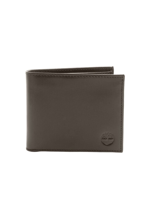 TIMBERLAND BASIC Portofel din piele 6cc maro închis - Portofele bărbați