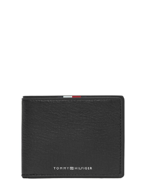 TOMMY HILFIGER TH CORP Portofel compact din piele negru - Portofele bărbați