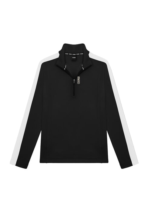 COLMAR SCI FACETIME Hanorac termic cu guler înalt și fermoar integral alb-negru - Hanorace pentru femei