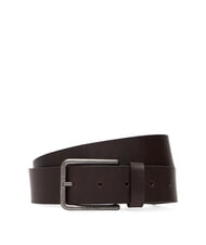 CALVIN KLEIN WARMTH  Curea de piele ck maro &icirc;nchis/argintiu antic - Curele - 1