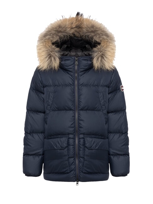 COLMAR E-CONCRETE Jachetă de puf cu glugă bleumarin-vulcan - Jachete pentru copii