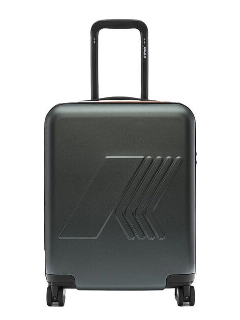 KWAY EUDOXIE LOGO Cărucior pentru bagaje de mână verde negricios - Bagaje de mână