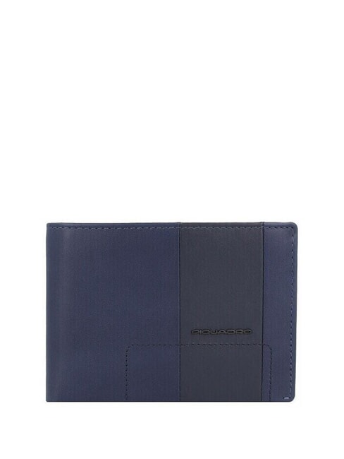 PIQUADRO FINN Portofel mediu din piele albastru - Portofele bărbați