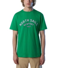 NORTH SAILS NEWPORT Tricou din bumbac cu logo-ul arcului - tricou
