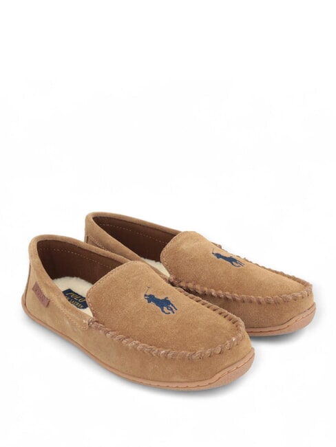 RALPH LAUREN BRENAN  Mocasini maro/crem pp - Pantofi bărbați