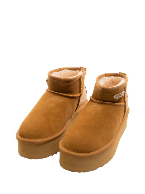 ALVIERO MARTINI PRIMA CLASSE GEO PADDED HALF Ghete NATURAL - Pantofi femei