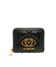 LOVE MOSCHINO EMBOSSED Portofel compact cu fermoar - Portofele femei