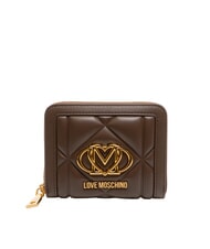 LOVE MOSCHINO EMBOSSED Portofel compact cu fermoar - Portofele femei