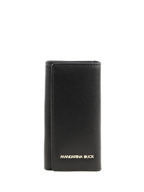 MANDARINA DUCK LUNA Husa pentru chei din piele BLACK - Portchei